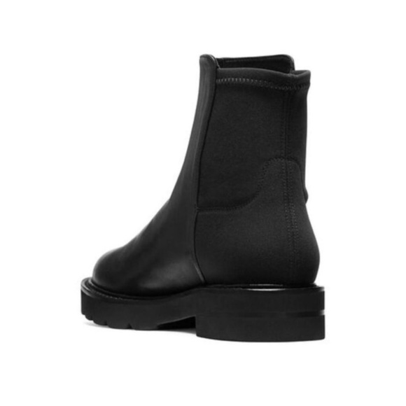 Stuart Weitzman 5050 Lift Black Leather Booties - new - Picture 3 of 12